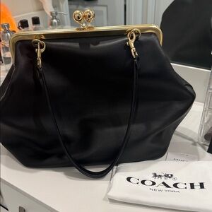 Coach Large Kisslock Bag